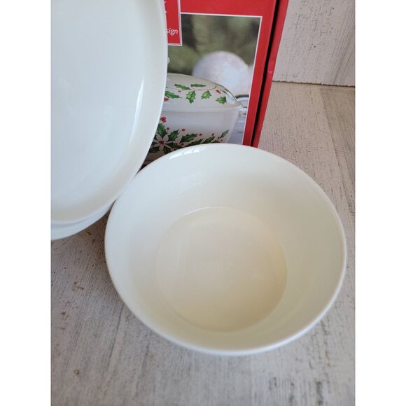 Lenox NEW small covered casserole 24oz holiday dish Xmas - Picture 5 of 7